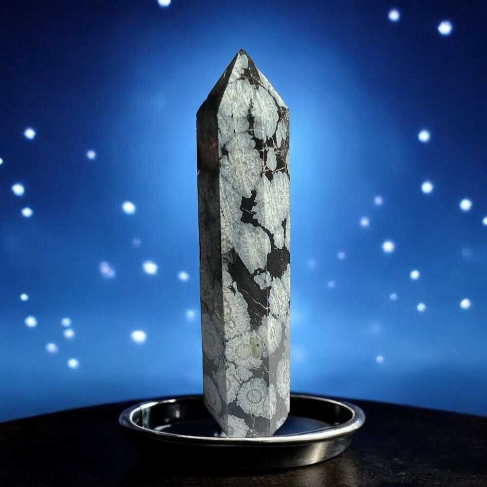 Snowflake Obsidian‎ Crystal Tower